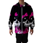 Scene Kid Girl Skull Kids  Hooded Windbreaker