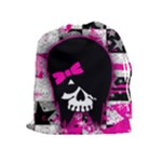 Scene Kid Girl Skull Drawstring Pouch (XL)