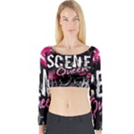 Scene Queen Long Sleeve Crop Top