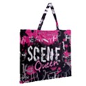 Zipper Large Tote Bag 