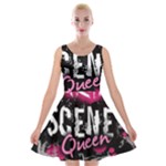 Scene Queen Velvet Skater Dress