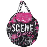 Scene Queen Giant Round Zipper Tote