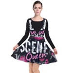 Scene Queen Plunge Pinafore Dress