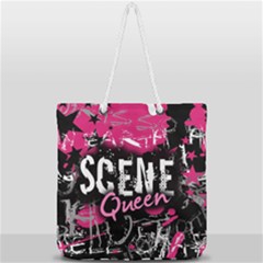 Full Print Rope Handle Tote (Large) 