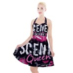 Scene Queen Halter Party Swing Dress 