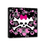 Scene Skull Splatter Mini Canvas 4  x 4  (Stretched)