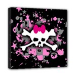 Scene Skull Splatter Mini Canvas 8  x 8  (Stretched)