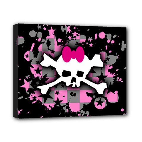 Scene Skull Splatter Canvas 10  x 8  (Stretched) from ArtsNow.com