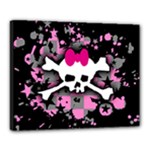 Scene Skull Splatter Canvas 20  x 16  (Stretched)