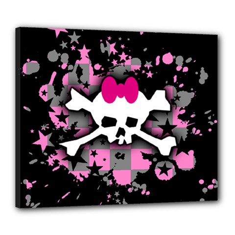 Scene Skull Splatter Canvas 24  x 20  (Stretched) from ArtsNow.com