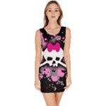 Scene Skull Splatter Bodycon Dress