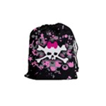 Scene Skull Splatter Drawstring Pouch (Medium)