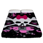 Scene Skull Splatter Fitted Sheet (King Size)