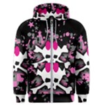 Scene Skull Splatter Men s Zipper Hoodie