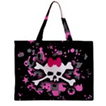 Scene Skull Splatter Zipper Mini Tote Bag