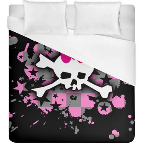 Scene Skull Splatter Duvet Cover (King Size) from ArtsNow.com