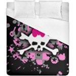 Scene Skull Splatter Duvet Cover (California King Size)