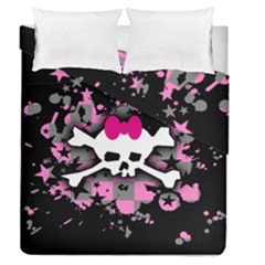 Scene Skull Splatter Duvet Cover Double Side (Queen Size) from ArtsNow.com