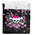Scene Skull Splatter Duvet Cover Double Side (Queen Size)