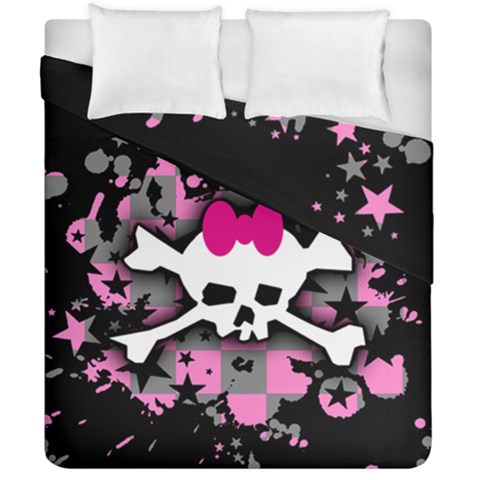 Scene Skull Splatter Duvet Cover Double Side (California King Size) from ArtsNow.com