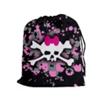 Scene Skull Splatter Drawstring Pouch (XL)