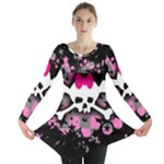 Scene Skull Splatter Long Sleeve Tunic 