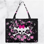 Scene Skull Splatter Zipper Medium Tote Bag