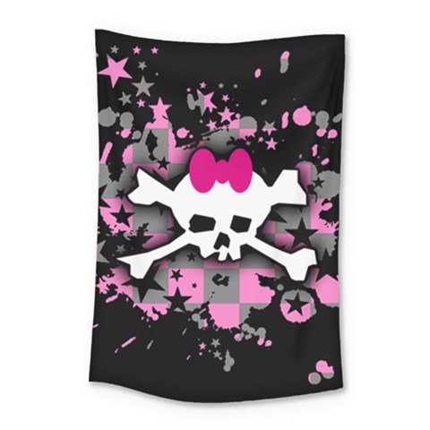 Scene Skull Splatter Small Tapestry from ArtsNow.com