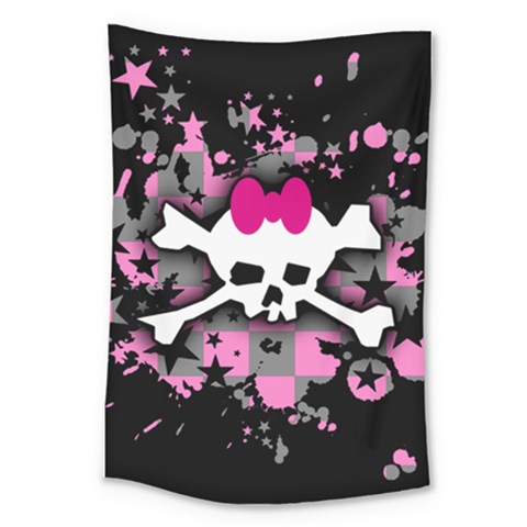 Scene Skull Splatter Large Tapestry from ArtsNow.com
