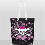 Scene Skull Splatter Full Print Rope Handle Tote (Small)