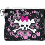 Scene Skull Splatter Canvas Cosmetic Bag (XXXL)