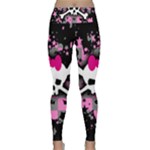 Scene Skull Splatter Lightweight Velour Classic Yoga Leggings