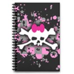 Scene Skull Splatter 5.5  x 8.5  Notebook