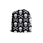 Skull and Crossbones Drawstring Pouch (Medium)