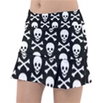 Skull and Crossbones Tennis Skirt