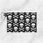 Skull and Crossbones Canvas Cosmetic Bag (Medium)