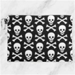 Skull and Crossbones Canvas Cosmetic Bag (XXL)