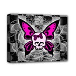 Skull Butterfly Deluxe Canvas 14  x 11  (Stretched)