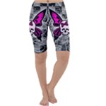 Skull Butterfly Cropped Leggings 