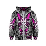 Skull Butterfly Kids  Zipper Hoodie