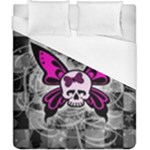 Skull Butterfly Duvet Cover (California King Size)