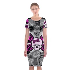 Classic Short Sleeve Midi Dress Front