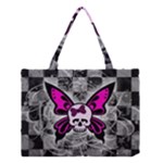 Skull Butterfly Medium Tote Bag