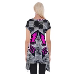 Short Sleeve Side Drop Tunic 