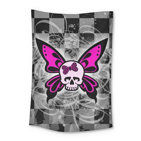 Skull Butterfly Small Tapestry from ArtsNow.com