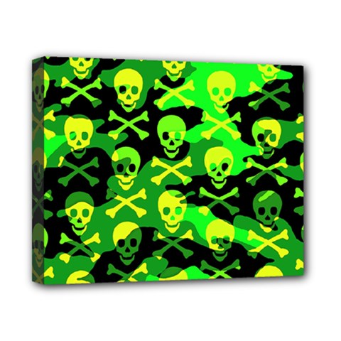 Skull Camouflage Canvas 10  x 8  (Stretched) from ArtsNow.com