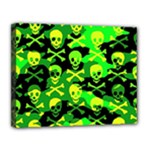 Skull Camouflage Canvas 14  x 11  (Stretched)