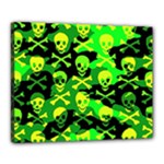 Skull Camouflage Canvas 20  x 16  (Stretched)