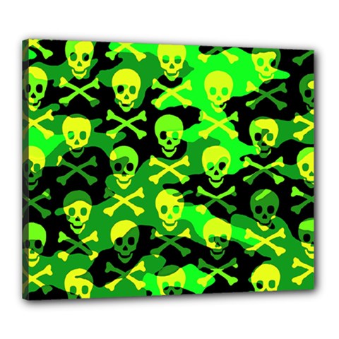 Skull Camouflage Canvas 24  x 20  (Stretched) from ArtsNow.com