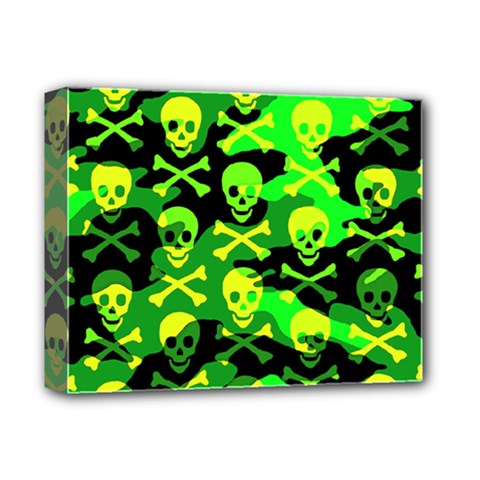 Skull Camouflage Deluxe Canvas 14  x 11  (Stretched) from ArtsNow.com
